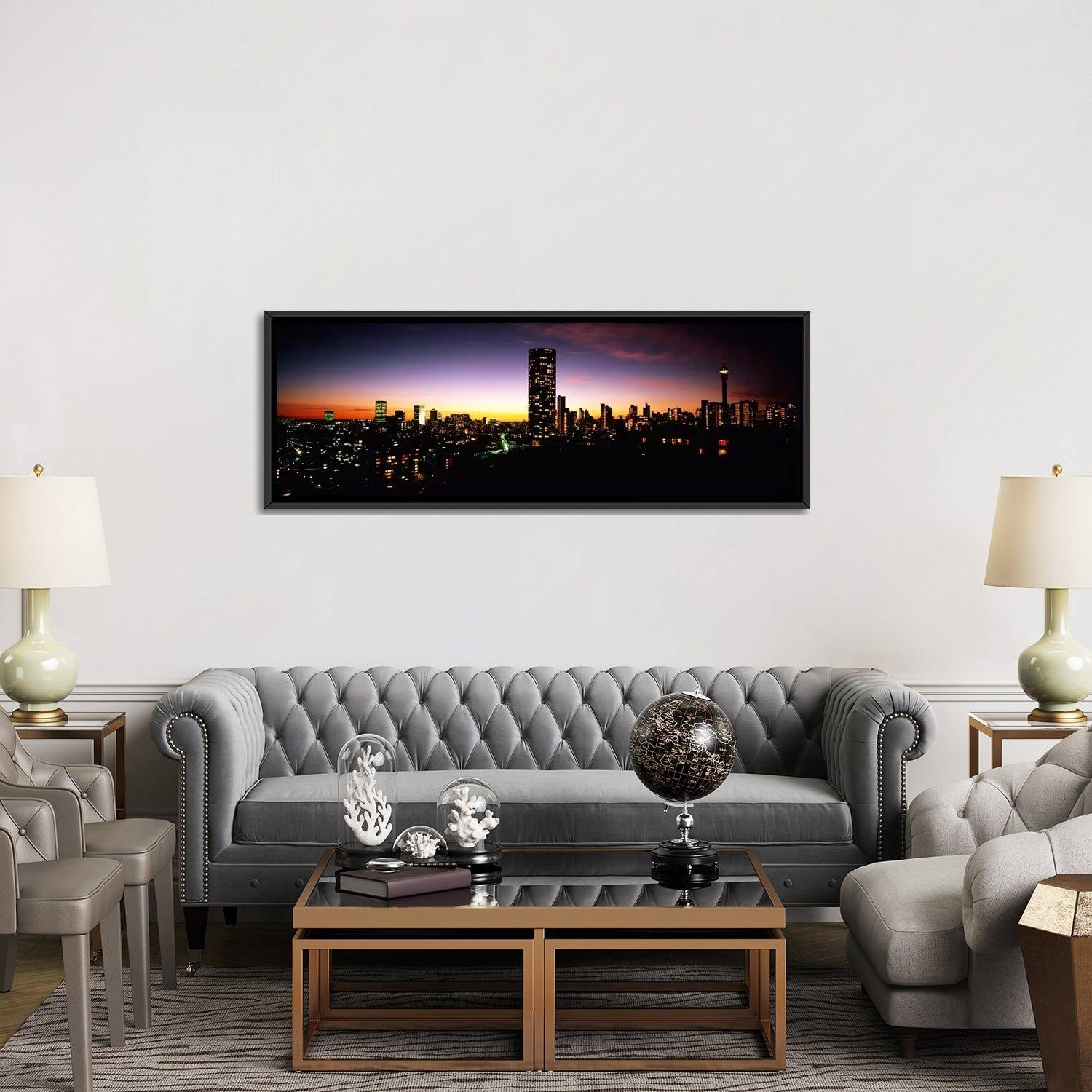 iCanvas "Downtown Skyline At Dusk, Johannesburg, Gauteng, South Africa